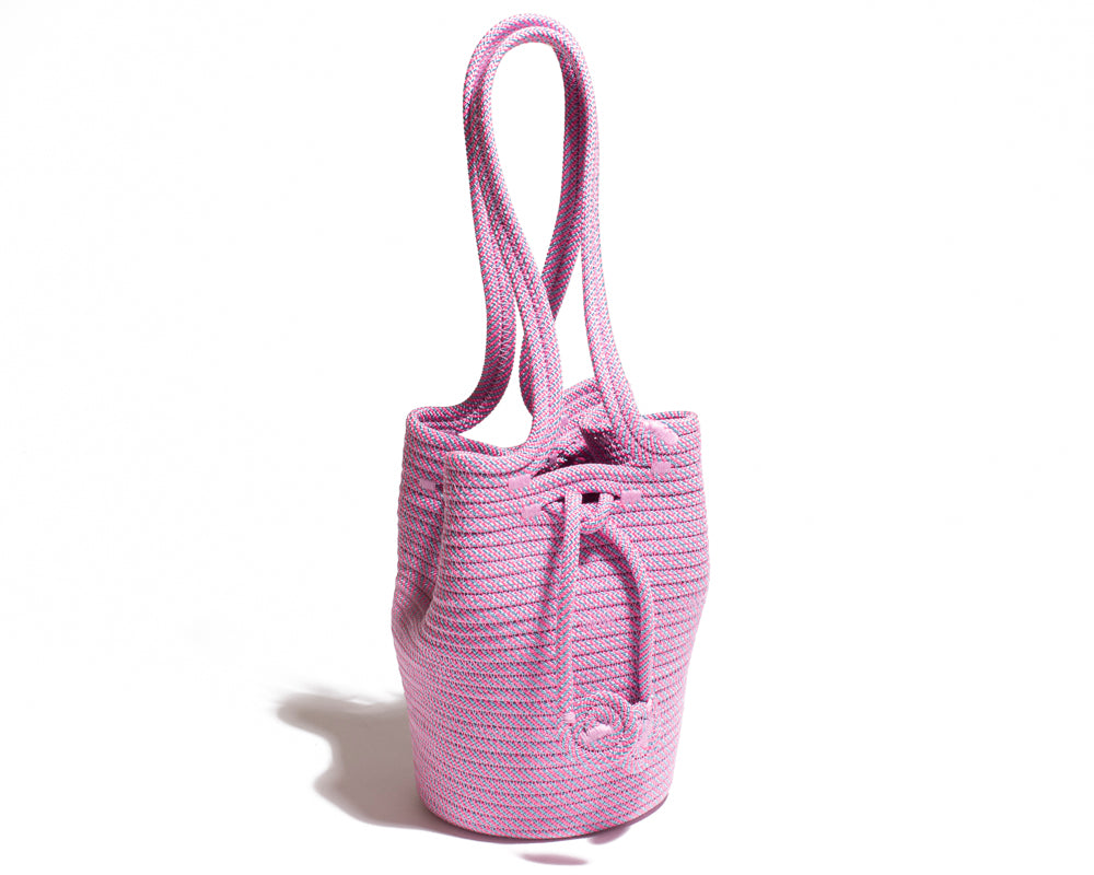 Minima Bag - Sky Blue & Pink Stripe