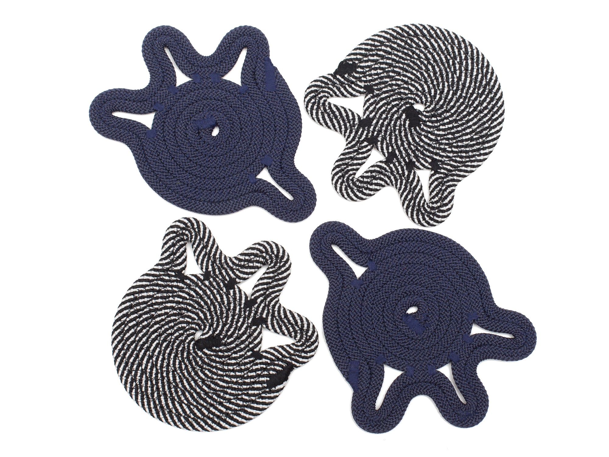 Amoeba Coasters - Midnight (Set of 4)
