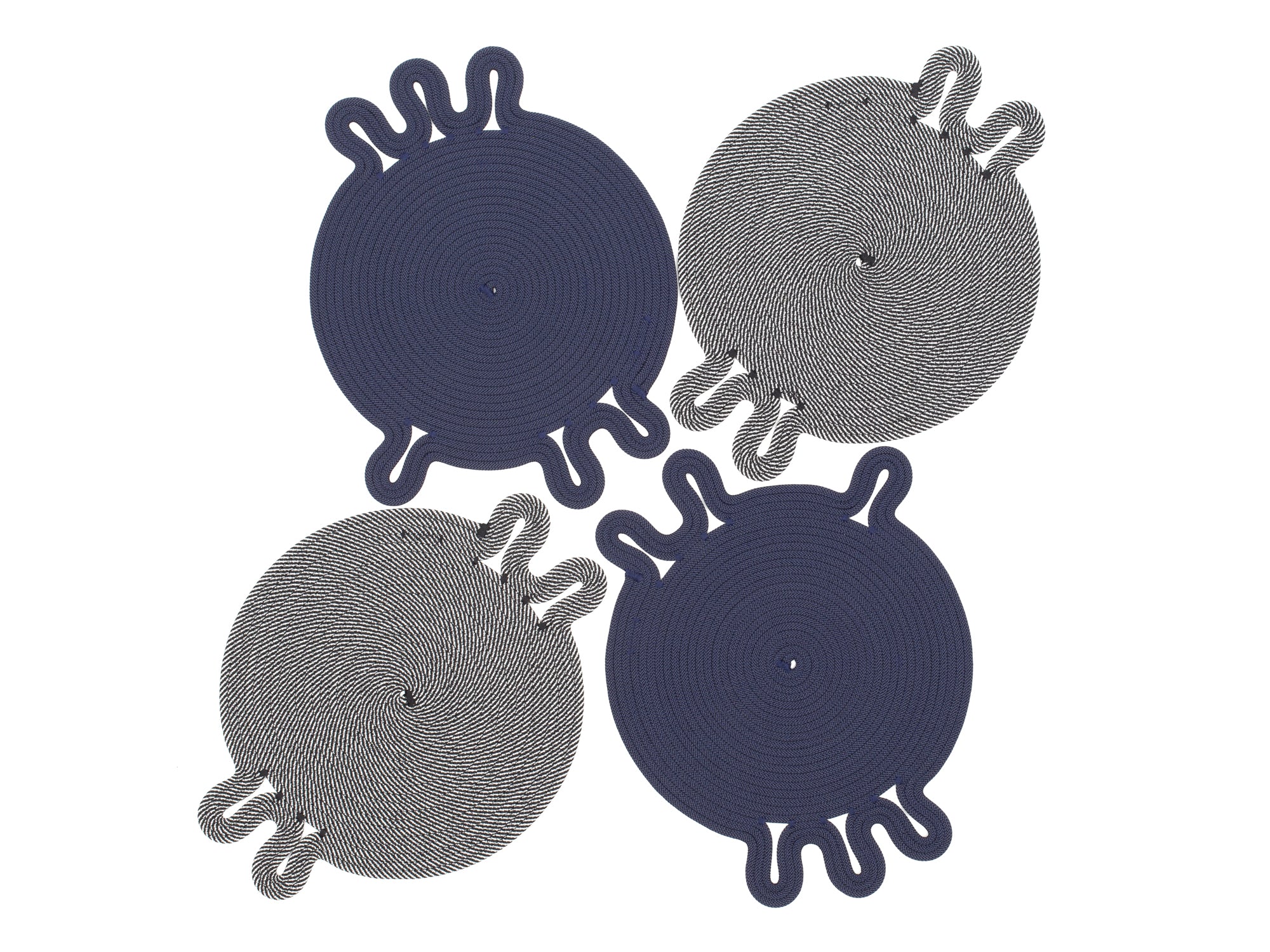 Amoeba Placemats - Midnight (Set of 4)