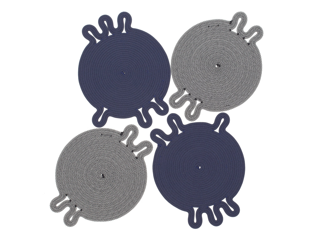 Amoeba Placemats - Midnight (Set of 4)